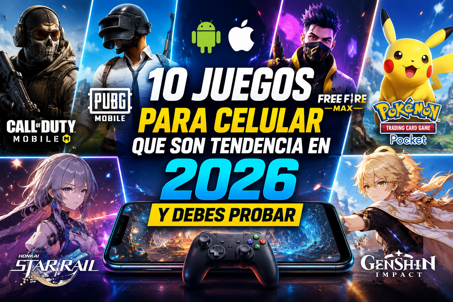 Top 10 Juegos para Celular en 2026: Los Más Tendencia y Mejores para Android y iPhone